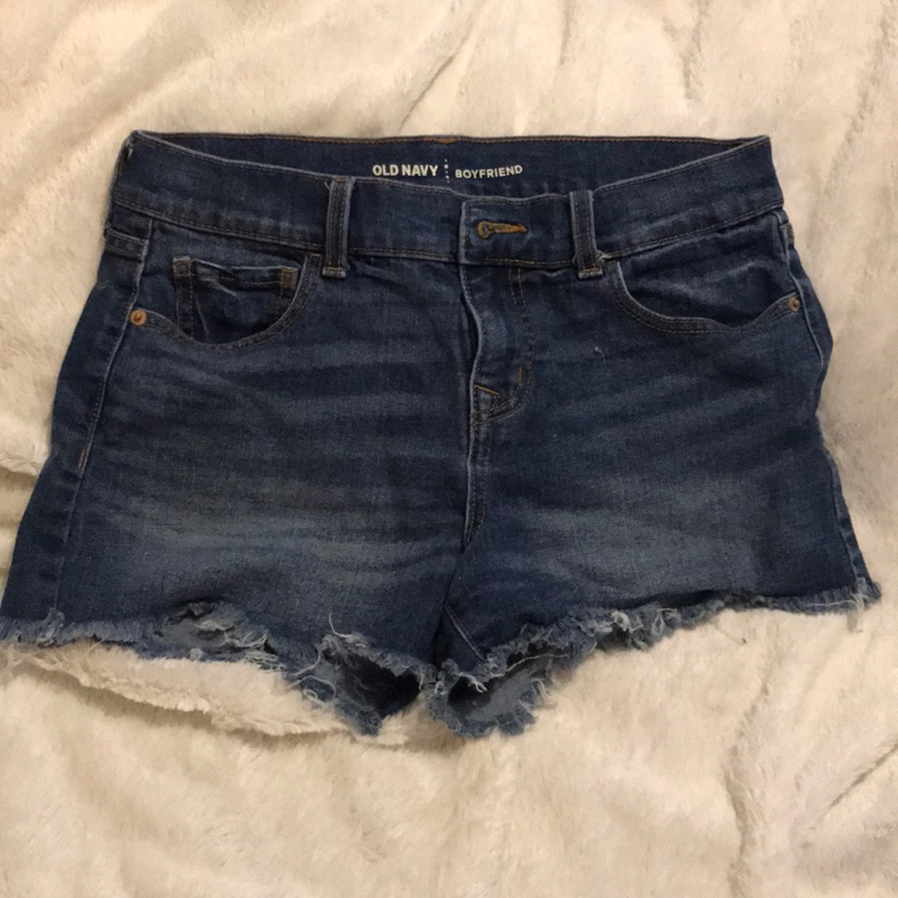 Old Navy Boyfriend cutoff shorts- size 6